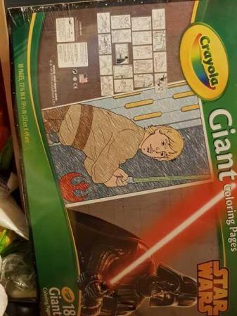 Image 2 of Giant Crayola Star Wars Colouring posters pack of 18 NEW