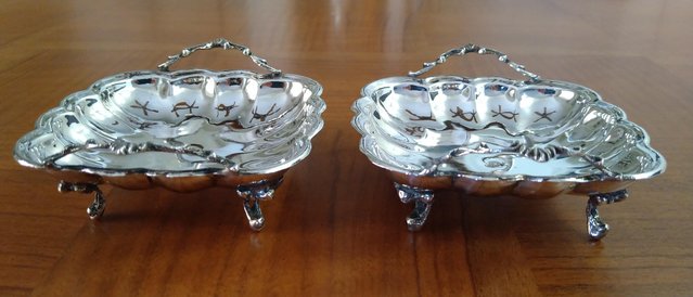 Image 3 of Set of two silver trays - solid silver 925