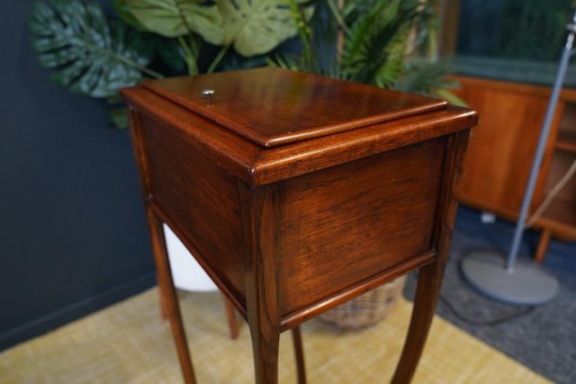 Image 9 of Early Victorian Mahogany Sewing Table / Box Side Table