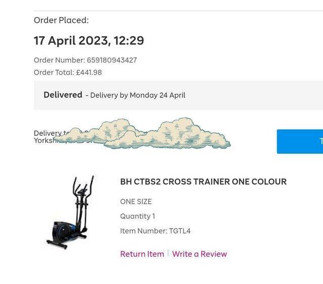 Preview of the first image of CROSS TRAINER FOR SALE, NEARLY NEW, BARELY USED.