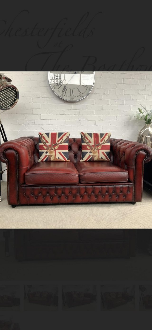 Preview of the first image of 2 seater SAXON Chesterfield sofa. 3 seater available..
