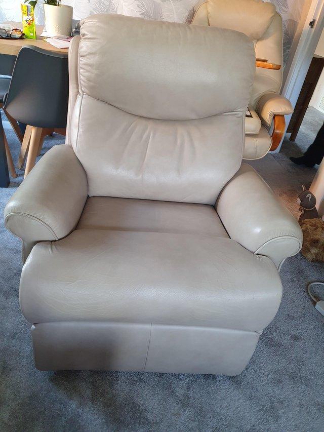 Preview of the first image of Lovely G Plan Leather Armchair.