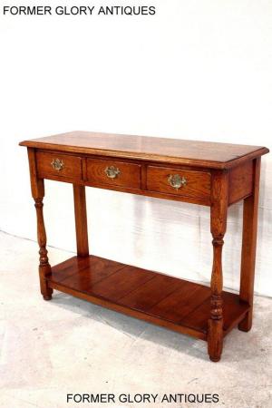 Image 83 of SOLID OAK HALL LAMP PHONE TABLE SIDEBOARD DRESSER BASE STAND