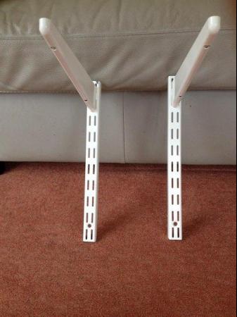 Image 2 of White Twin Slot Shelving 270 x 316mm 2 supports, 2 uprights