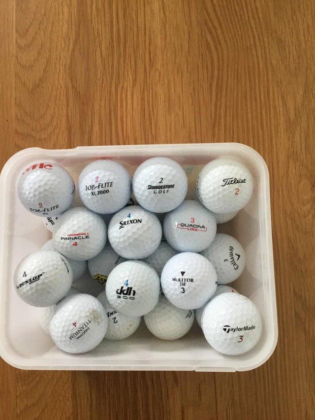 Preview of the first image of 24 Almost New Golf Balls(All well known makes).