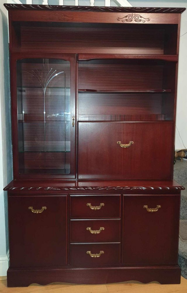 Preview of the first image of Solid wood dresser display cabinet.