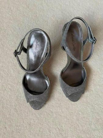 Image 3 of ROLAND CARTIER - ladies silver high heel sandals