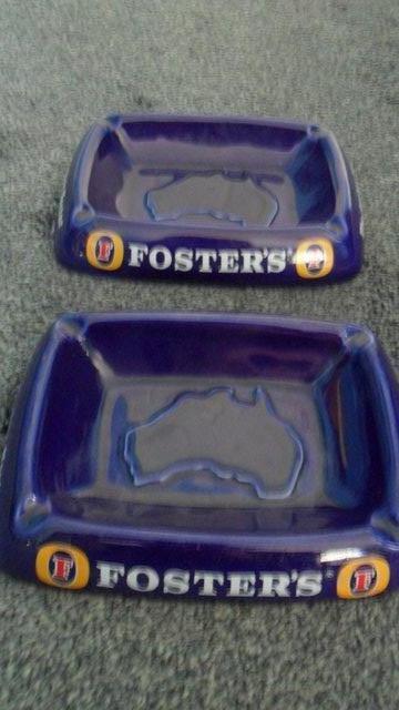 Preview of the first image of Foster's Ceramic Ashtrays, good condition.