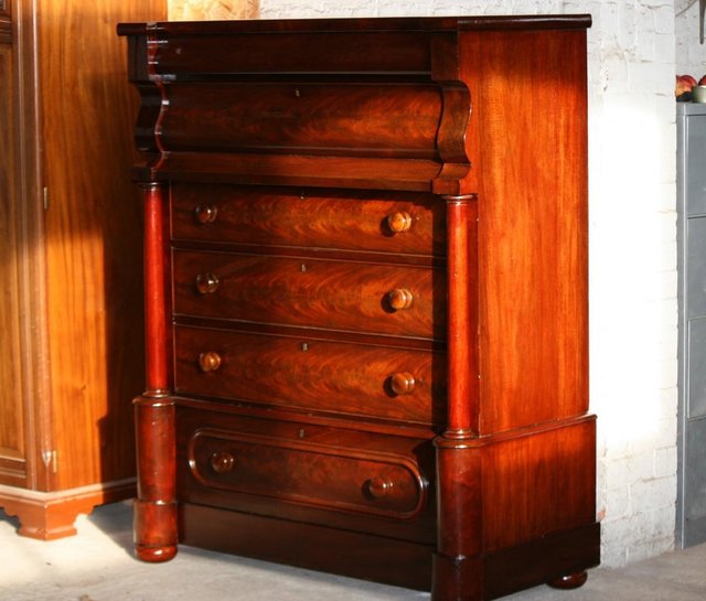 Preview of the first image of Antique TallBoy, Scottish Chest, 150 years old.