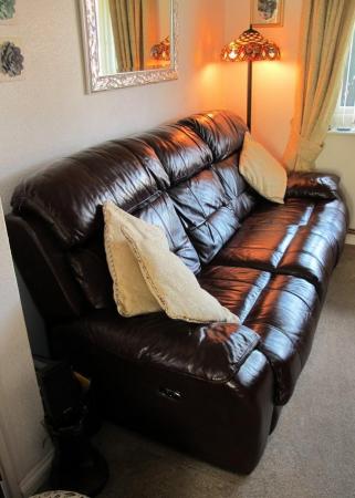 Image 1 of Furniture Village - Leather "MORENO" Sofa & Chair