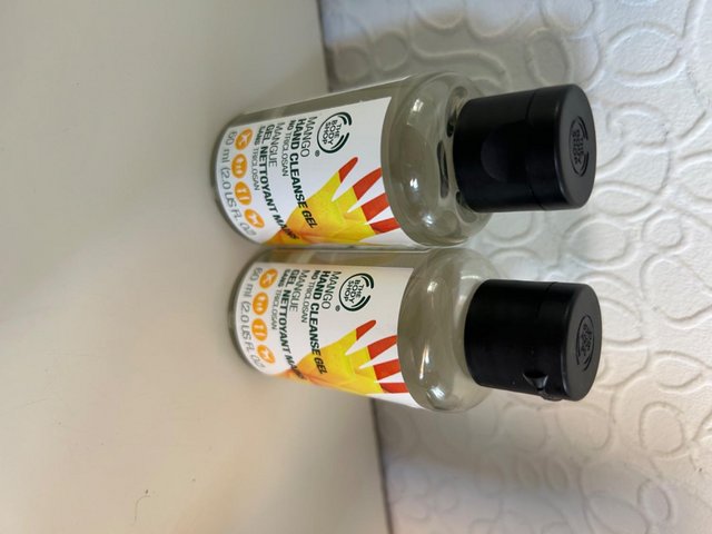 Preview of the first image of The body shop mango hand gels x 2 brand new.