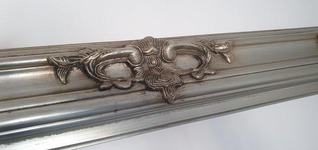 Image 3 of Beautiful Ornate Antique Style Silver Wooden Frame