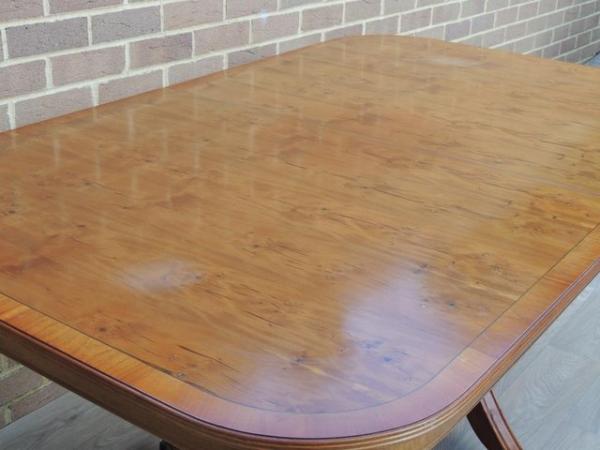 Image 13 of Burr Wood Extendable Foldable Dining Table (UK Delivery)