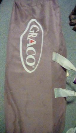Image 1 of Travel cot in bag with handle