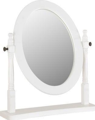 Preview of the first image of Contessa dressing table mirror in white.