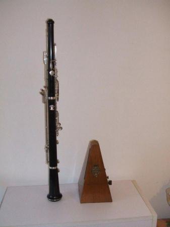 Image 3 of Italian Silver Plated Wooden Oboe on Thumbplate System