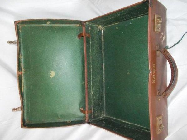 Image 3 of 1942 N.S.W.G. Naval Special Warfare Group Leather suitcase