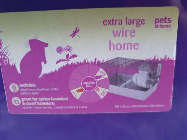 Image 3 of X-Large purple hamster cage for sale