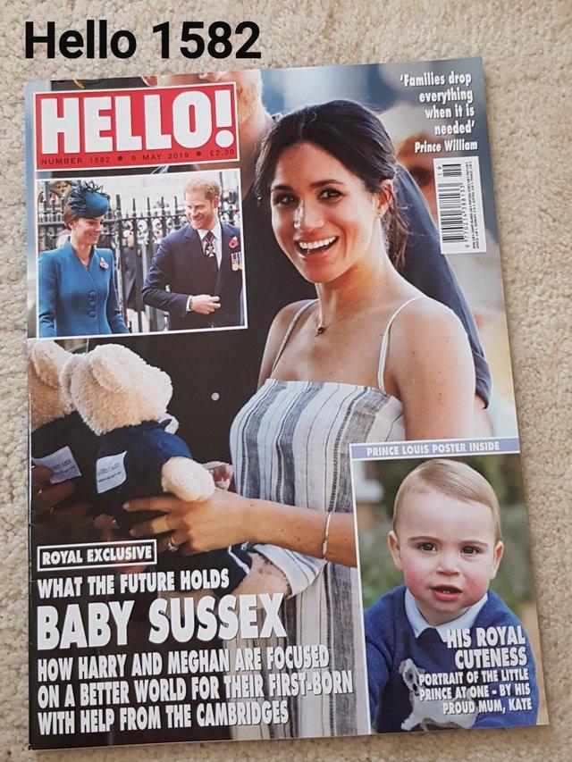 Preview of the first image of Hello Magazine 1582 - Future Baby Sussex / Prince Louis at 1.