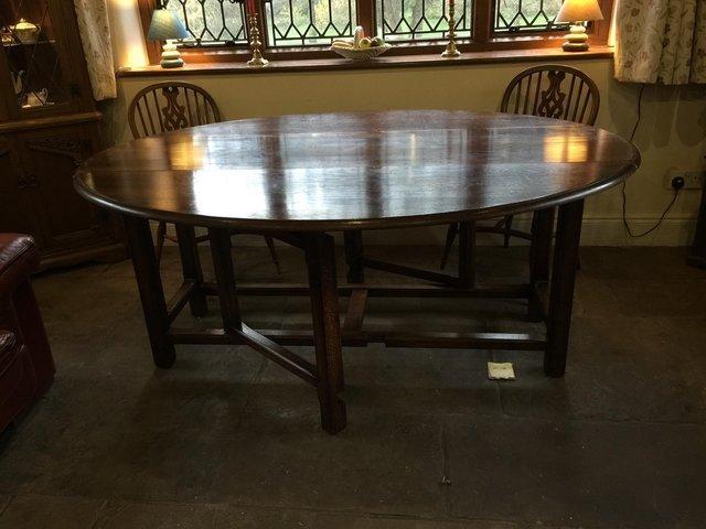 Preview of the first image of Antique English Oak Wake/Dining table.