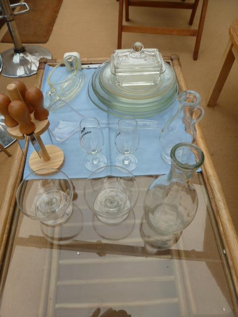 Preview of the first image of Glassware - plates jug glasses etc.