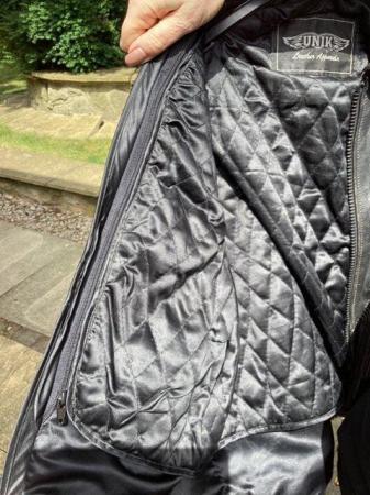 Image 2 of Ladies Tassled Motorcycle Leather Jacket - Size XL